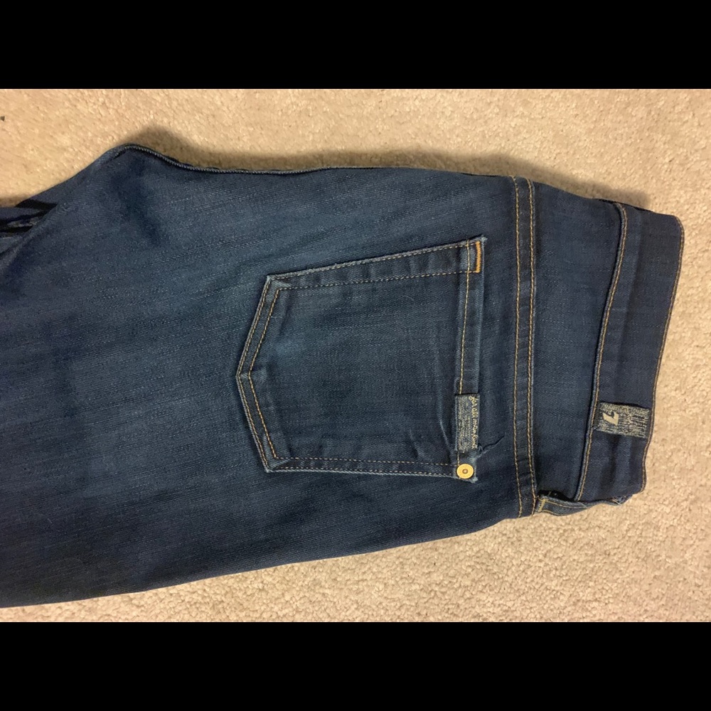 7 for all mankind cropped skinny jeans